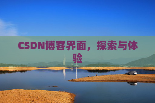 CSDN博客界面，探索与体验